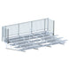 JayPro Sports Bleacher - 21 ft. (5 Row - Double Foot Plank with Guard Rail & Aisle) - Enclosed