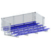 JayPro Sports Bleacher - 21 ft. (5 Row - Single Foot Plank with Chain Link Rail) - Enclosed  (Powder Coated)