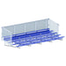 JayPro Sports Bleacher - 27 ft. (5 Row - Single Foot Plank with Chain Link Rail) - Enclosed (Powder Coated)