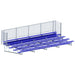 JayPro Sports Bleacher - 27 ft. (5 Row - Single Foot Plank with Guard Rail) - Enclosed  (Powder Coated)