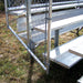 JayPro Sports Bleacher - 21 ft. (5 Row - Single Foot Plank with Chain Link Rail) - Enclosed