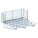 JayPro Sports Bleacher - 15 ft. (5 Row - Single Foot Plank, with Guard Rail) - Enclosed