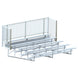 JayPro Sports Bleacher - 15 ft. (5 Row - Single Foot Plank, with Guard Rail) - Enclosed