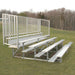 JayPro Sports Bleacher - 15 ft. (5 Row - Single Foot Plank, with Guard Rail) - Enclosed