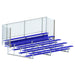 JayPro Sports Bleacher - 15 ft. (5 Row - Single Foot Plank, with Guard Rail) - Enclosed  (Powder Coated)