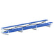 JayPro Sports Bleacher - 21 ft. (2 Row - Double Foot Plank) - Tip & Roll  (Powder Coated)