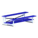 JayPro Sports Bleacher - 7-1/2 ft. (2 Row - Double Foot Plank) - All Aluminum  (Powder Coated)