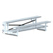 JayPro Sports Bleacher - 7-1/2 ft. (2 Row - Double Foot Plank) - Tip & Roll