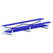 JayPro Sports Bleacher - 15 ft. (2 Row - Double Foot Plank) (Powder Coated)