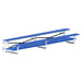 JayPro Sports Bleacher - 15 ft. (2 Row - Double Foot Plank) - Tip & Roll  (Powder Coated)