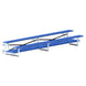 JayPro Sports Bleacher - 15 ft. (2 Row - Double Foot Plank) - Tip & Roll  (Powder Coated)