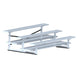 JayPro Sports Bleacher - 7-1/2 ft. (3 Row - Double Foot Plank) - All Aluminum