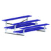 JayPro Sports Bleacher - 7-1/2 ft. (3 Row - Double Foot Plank) - All Aluminum  (Powder Coated)