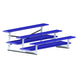 JayPro Sports Bleacher - 7-1/2 ft. (3 Row - Double Foot Plank) - All Aluminum  (Powder Coated)