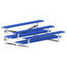 JayPro Sports Bleacher - 7-1/2 ft. (3 Row - Double Foot Plank) - Tip & Roll  (Powder Coated)