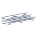 JayPro Sports Bleacher - 15 ft. (3 Row - Double Foot Plank) - Tip & Roll