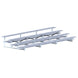 JayPro Sports Bleacher - 21 ft. (4 Row - Double Foot Plank) - All Aluminum