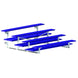 JayPro Sports Bleacher - 7-1/2 ft. (4 Row - Double Foot Plank) - Tip & Roll  (Powder Coated)