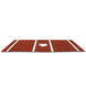 JayPro Sports Batting Mat (6 ft.L x 12 ft.W) (Clay)