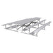 JayPro Sports Bleacher - 15 ft. (3 Row - Single Foot Plank) - Back-To-Back