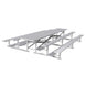 JayPro Sports Bleacher - 15 ft. (3 Row - Single Foot Plank) - Back-To-Back