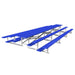 JayPro Sports Bleacher - 21 ft. (3 Row - Single Foot Plank) - Back-To-Back (Powder Coated)