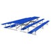 JayPro Sports Bleacher - 15 ft. (3 Row - Single Foot Plank) - Back-To-Back (Powder Coated)
