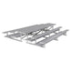 JayPro Sports Bleacher - 15 ft. (3 Row - Double Foot Plank) - Back-To-Back