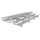JayPro Sports Bleacher - 21 ft. (3 Row - Double Foot Plank) - Back-To-Back