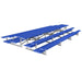 JayPro Sports Bleacher - 21 ft. (3 Row - Double Foot Plank) - Back-To-Back (Powder Coated)