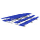JayPro Sports Bleacher - 15 ft. (3 Row - Double Foot Plank) - Back-To-Back (Powder Coated)