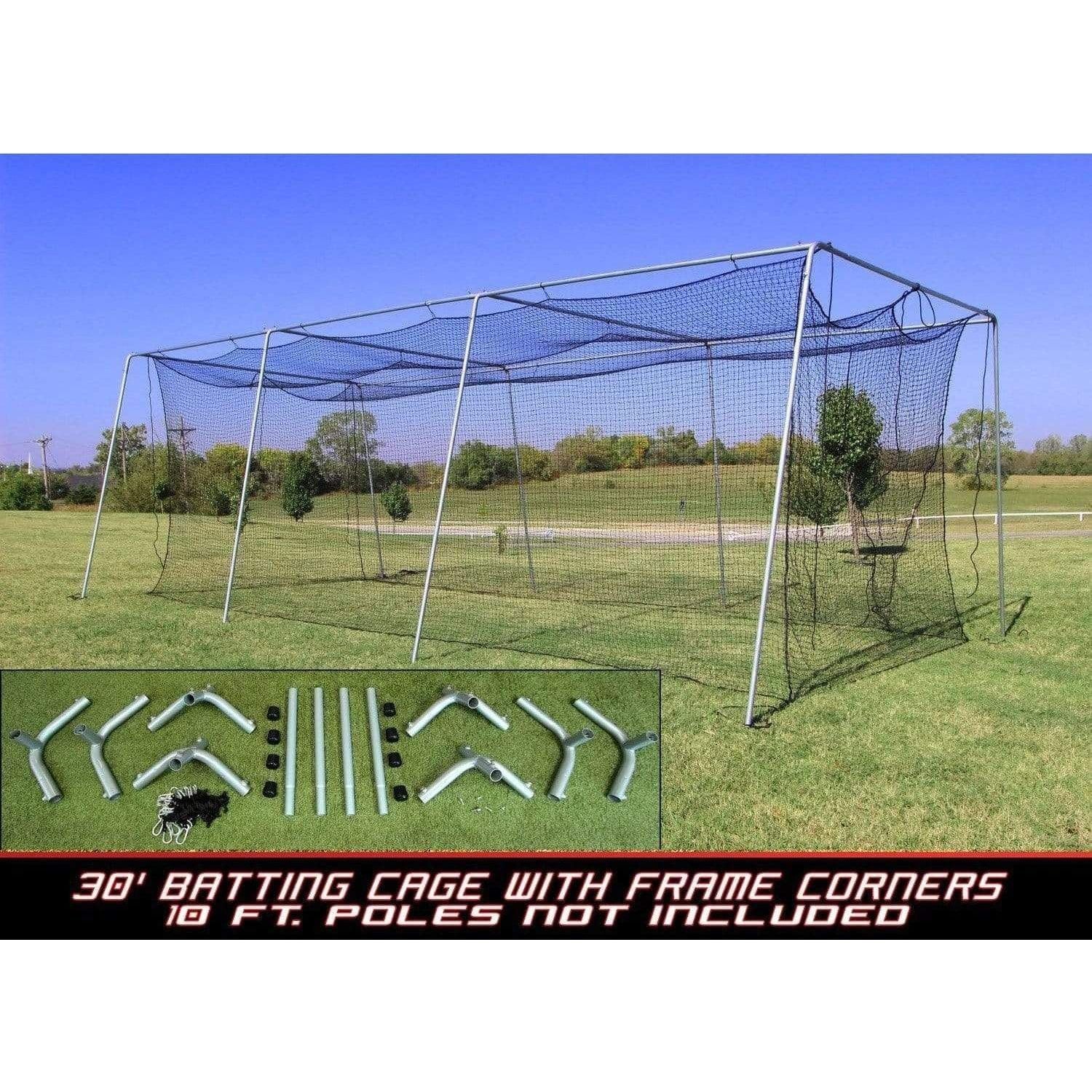 Cimarron Sports #24 Batting Cage Net with Frame Corner Kit