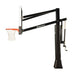 JayPro Sports Basketball System - Titan  Adjustable Series (6 in.x 6 in. Pole with 4 ft. Offset) - 72 in. Acrylic Backboard, Breakaway Playground Goal, and Edge/Protector Padding