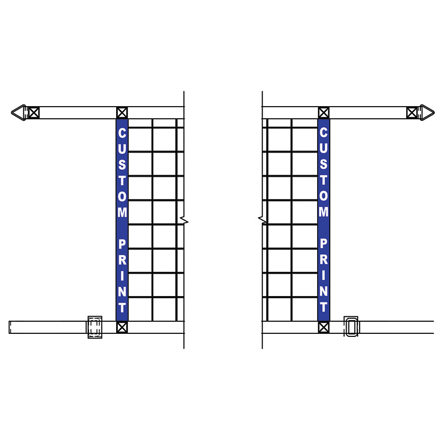JayPro Sports Customized Graphics - Volleyball Side Net Tapes