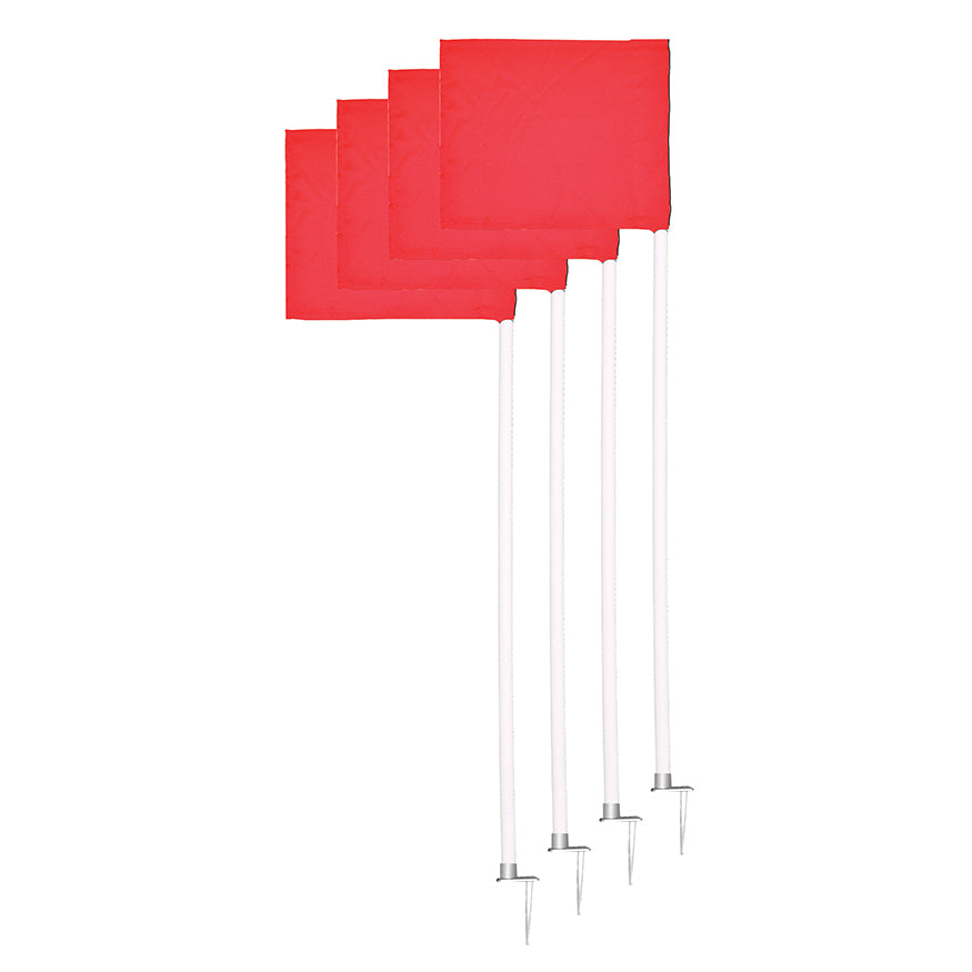 JayPro Sports Corner Flags - Official Size with Stationary Base - (Set of 4)