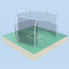 JayPro Sports Discus Cage (with Cage Net & Barrier Net - No Ground Sleeves)