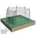 JayPro Sports Discus Cage - Replacement Barrier Net (1-7/8 in. Sq. #42 Nylon Net) (63 ft.L x 7 ft.H) (Black)