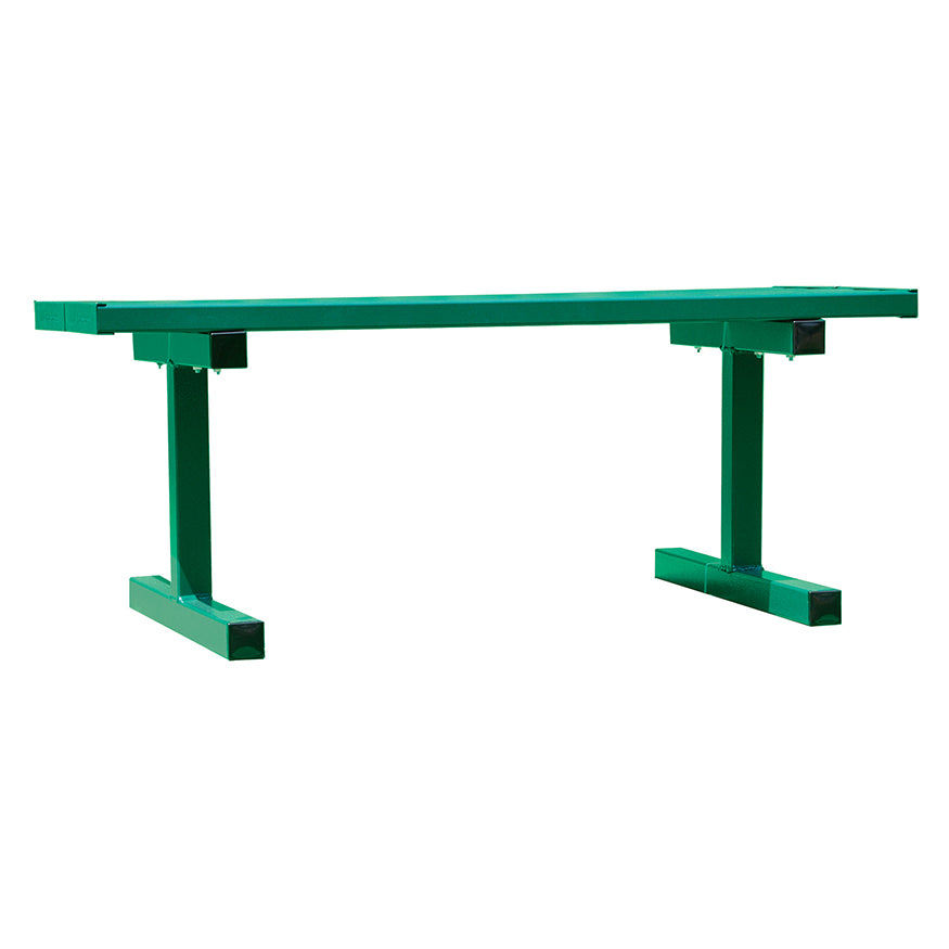 JayPro Sports Courtside Bench - 5 ft. - Portable (Double Plank)  (Powder Coated)