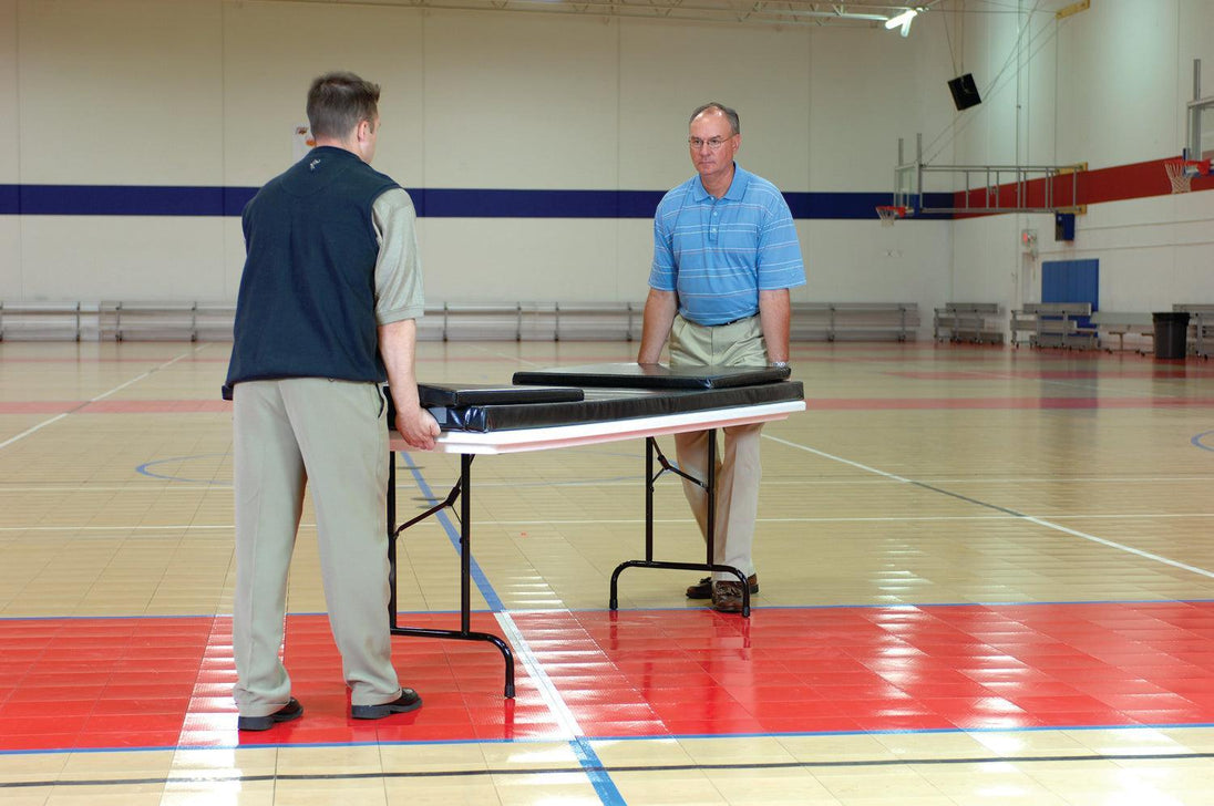 Bison 8' School Spirit Folding Activity Table