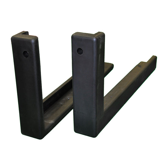 JayPro Sports Edge Padding - Bolt-On (L shaped for I/O Wood/Acrylic Backboards) - Safe-Pro  (54 in. Wide Backboard) (Black)
