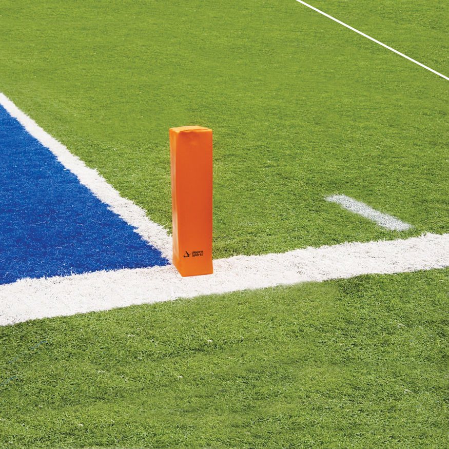 JayPro Sports Football Field Markers - Free Standing Pylons (18 in.H x 4 in.W x 4 in.D) (Set of 4) (Orange)