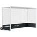 JayPro Sports Field Hockey Goal (2 in. x 2 in. Square Aluminum with Bottom Boards) - Official  (7 ft.H x 12 ft.W x 4 ft.D) - NFHS, NCAA, FIH Compliant