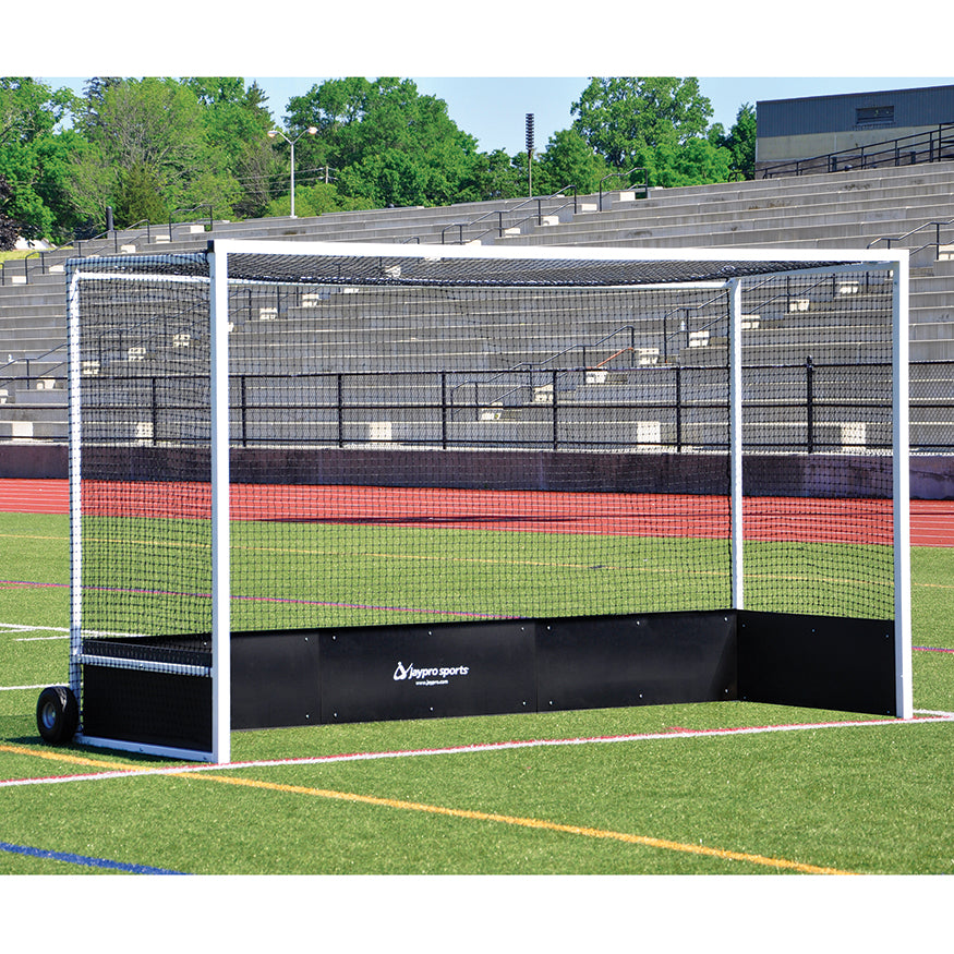 JayPro Sports Field Hockey Goal Replacement Nets (1-1/2 in. 2.5mm Poly Mesh) - Field Hockey Goal - Official (7 ft.H x 12 ft.W x 4 ft.D) (Black)
