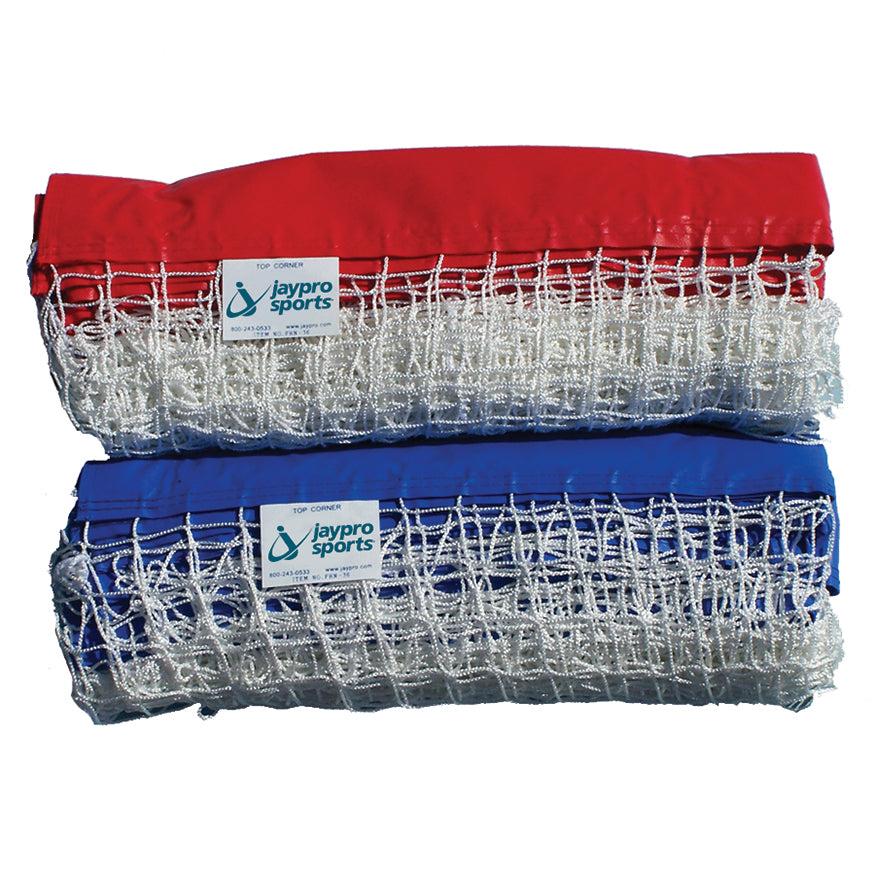 JayPro Sports Floor Hockey Goals - Deluxe (4 ft.H x 6 ft.W x 20 in.D) (1- Red, 1-Blue)