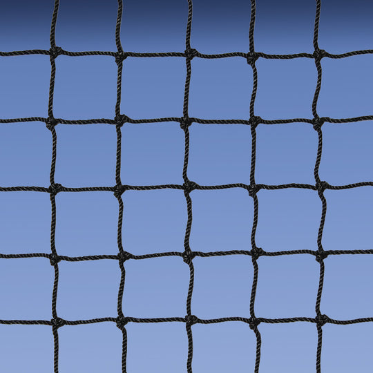 JayPro Sports Field Hockey Goal Replacement Nets (1-1/2 in. 2.5mm Poly Mesh) - Field Hockey Goal - Official (7 ft.H x 12 ft.W x 4 ft.D) (Black)