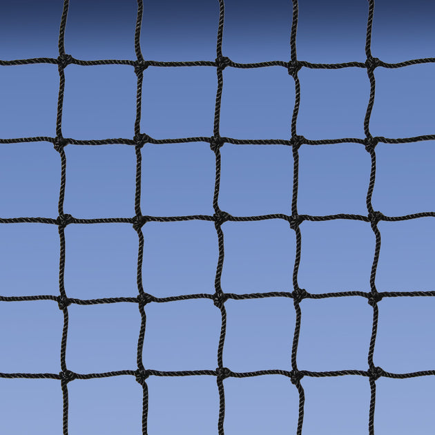 JayPro Sports Field Hockey Goal Replacement Nets (1-1/2 in. 2.5mm Poly Mesh) - Field Hockey Goal - Official (7 ft.H x 12 ft.W x 4 ft.D) (Black)