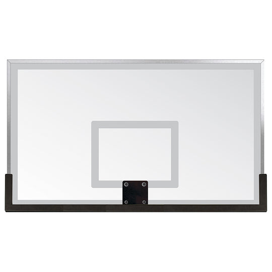 772-CV-FR - Basketball System - Titan  (Powder Coated) Black (6 in. x 6 in. Pole with 6 ft. Offset) - 72 in. Glass Backboard - Flex Rim Goal (Surface Mount) - Image 2