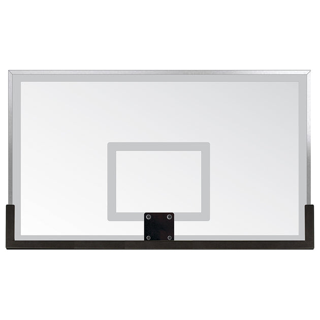 772-CV-FR - Basketball System - Titan  (Powder Coated) Black (6 in. x 6 in. Pole with 6 ft. Offset) - 72 in. Glass Backboard - Flex Rim Goal (Surface Mount) - Image 2