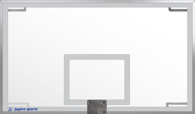BBRP-42 - Backboard Replacement Package - (72 in.W x 42 in.H) (Indoor) - Unbreakable - Tempered Glass, Contender Pro Breakaway Goal - NCAA, NFHS Compliant - Image 2