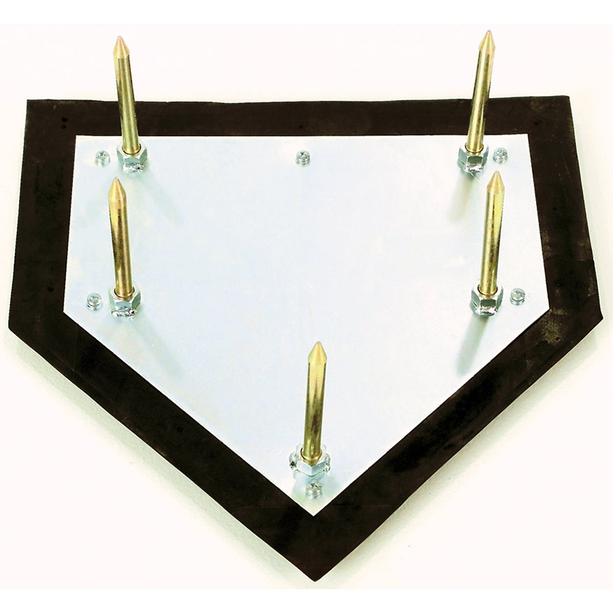 JayPro Sports Home Plate - Major League  (5 Zinc-Plated Spikes)